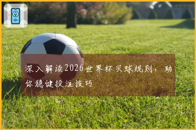 深入解读2026世界杯买球规则，助你稳健投注技巧
